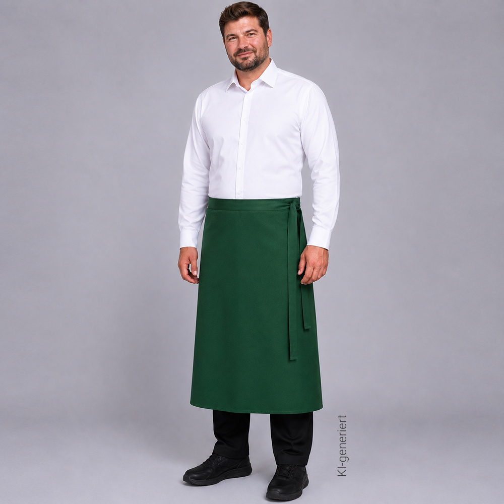 Bistro-schürze,In verschiedenen Qualitäten erhältlich mit durchgehenden Stoffbändern