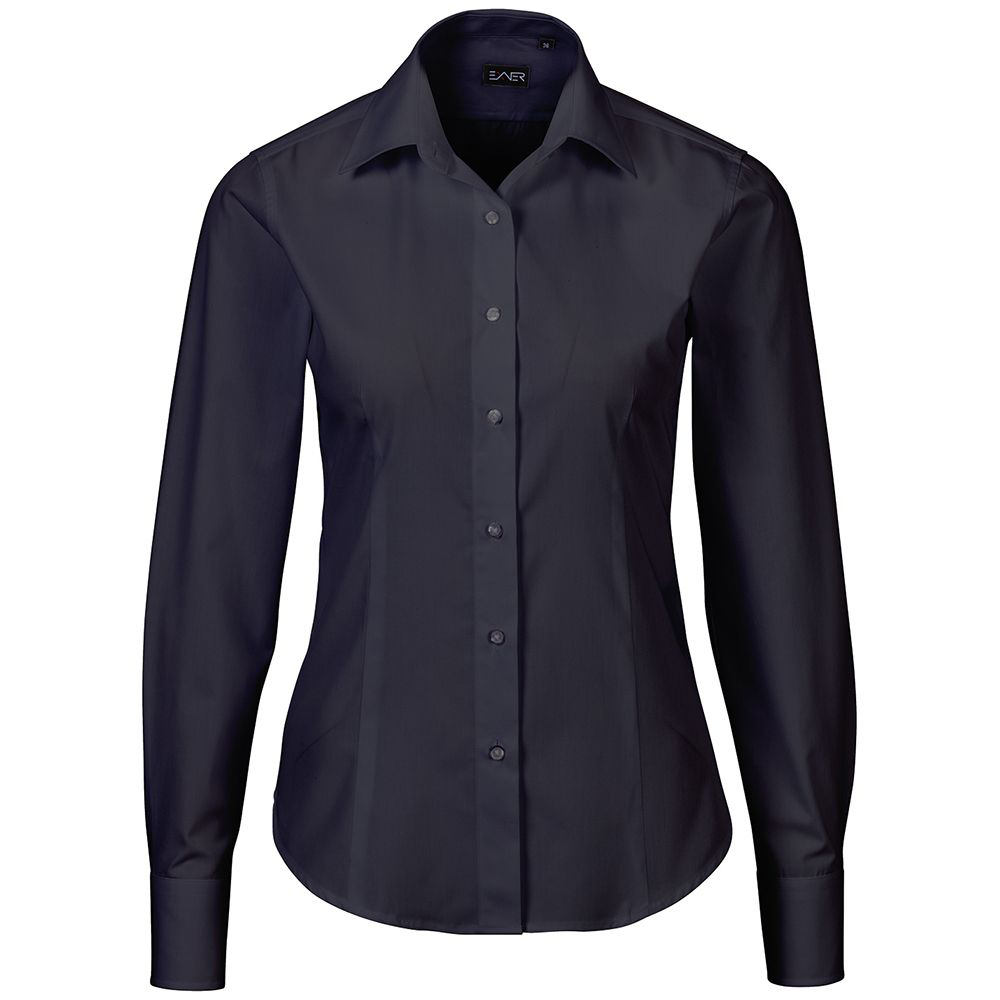 Damen Bluse langarm tailliert in 13 Farben