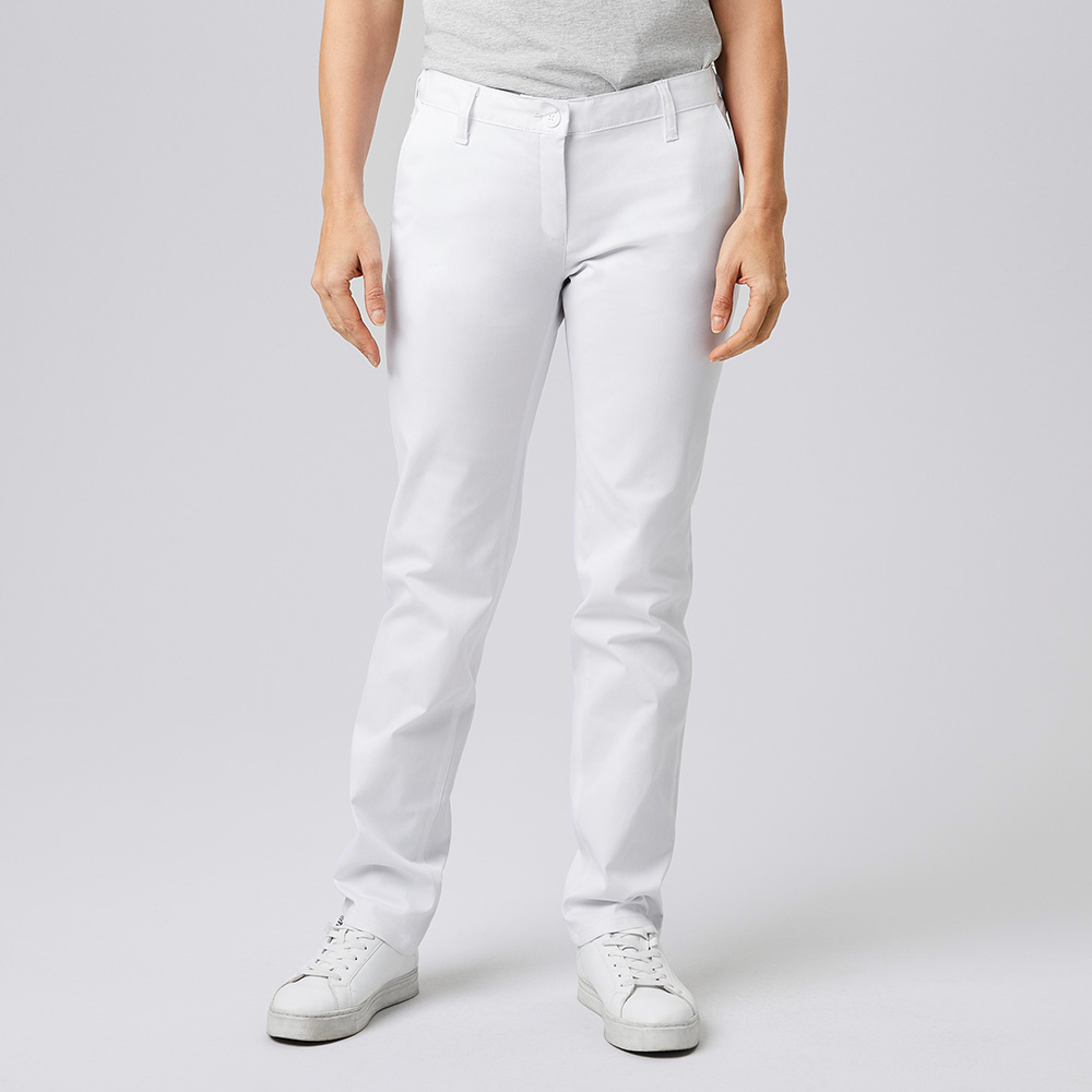 Klassische Damenhose im Five-Pocket-Style. Vielseitig einsetzbar,Gummizugbund. Lässiger Tragekomfort
