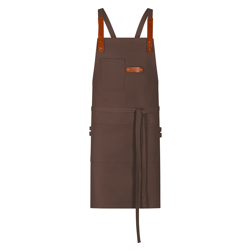 Nackenband mit je 2 Druckknöpfen,2 aufgesetzte Taschen, Hüfttasche mit zwei Fächern.