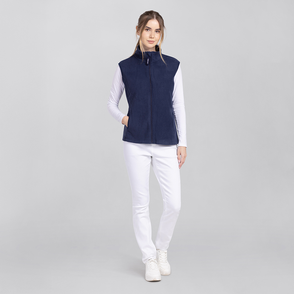 Element 3 of 6 (image) – Damen Fleeceweste, navy, L