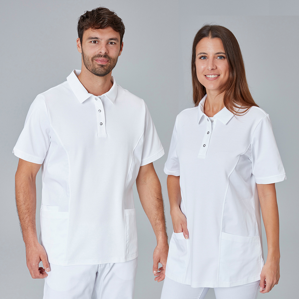 Exner Damen-Kasack (Slim Fit) mit Namen/Wunschtext bestickt Exner Damen-Kasack (Slim Fit) mit Namen/Wunschtext bestickt