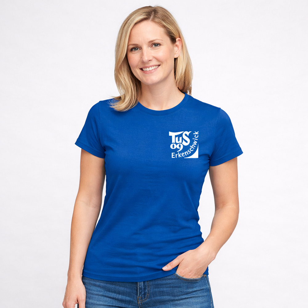 Element 1 von 3 (Bild) – Damen T-Shirt, royal blau, Gr. XS