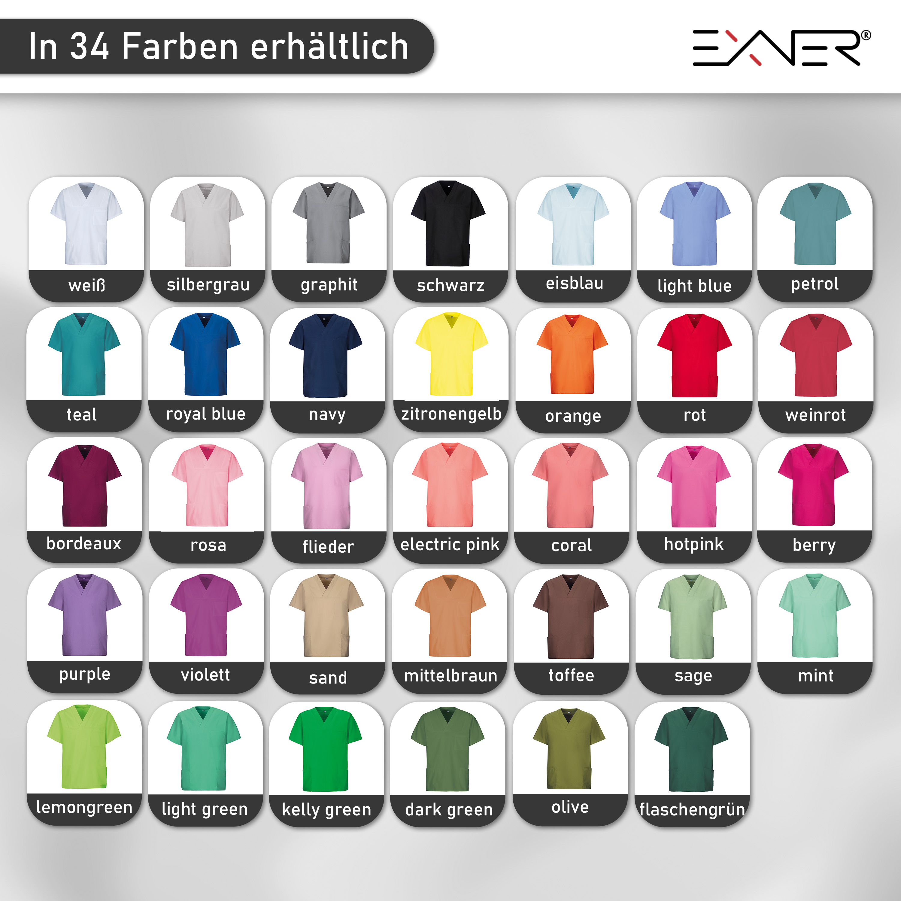 Schlupfkasack, unisex, weiß, XS
