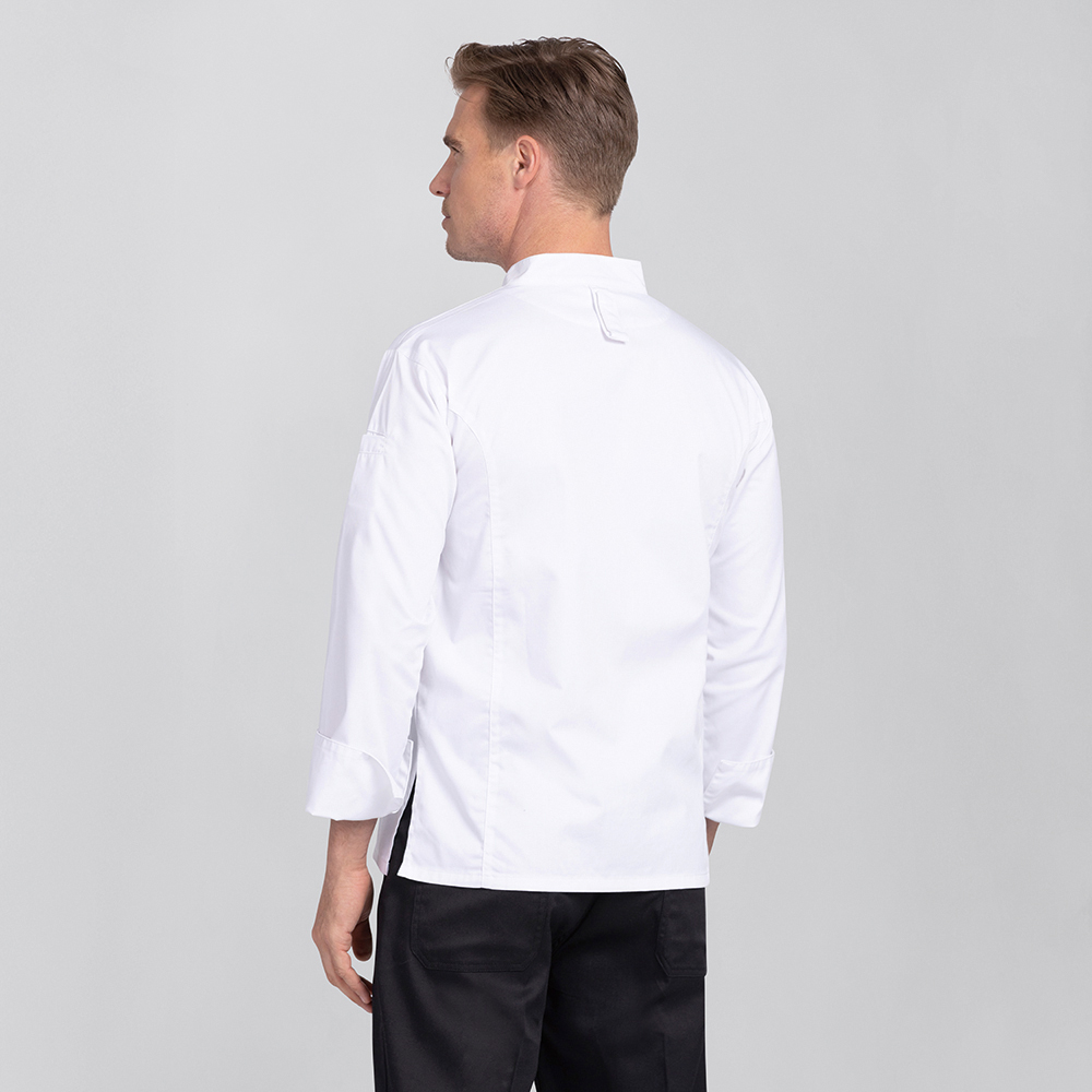 Element 3 of 8 (image) – Unisex chef's jacket, long sleeves, stand-up collar, press studs