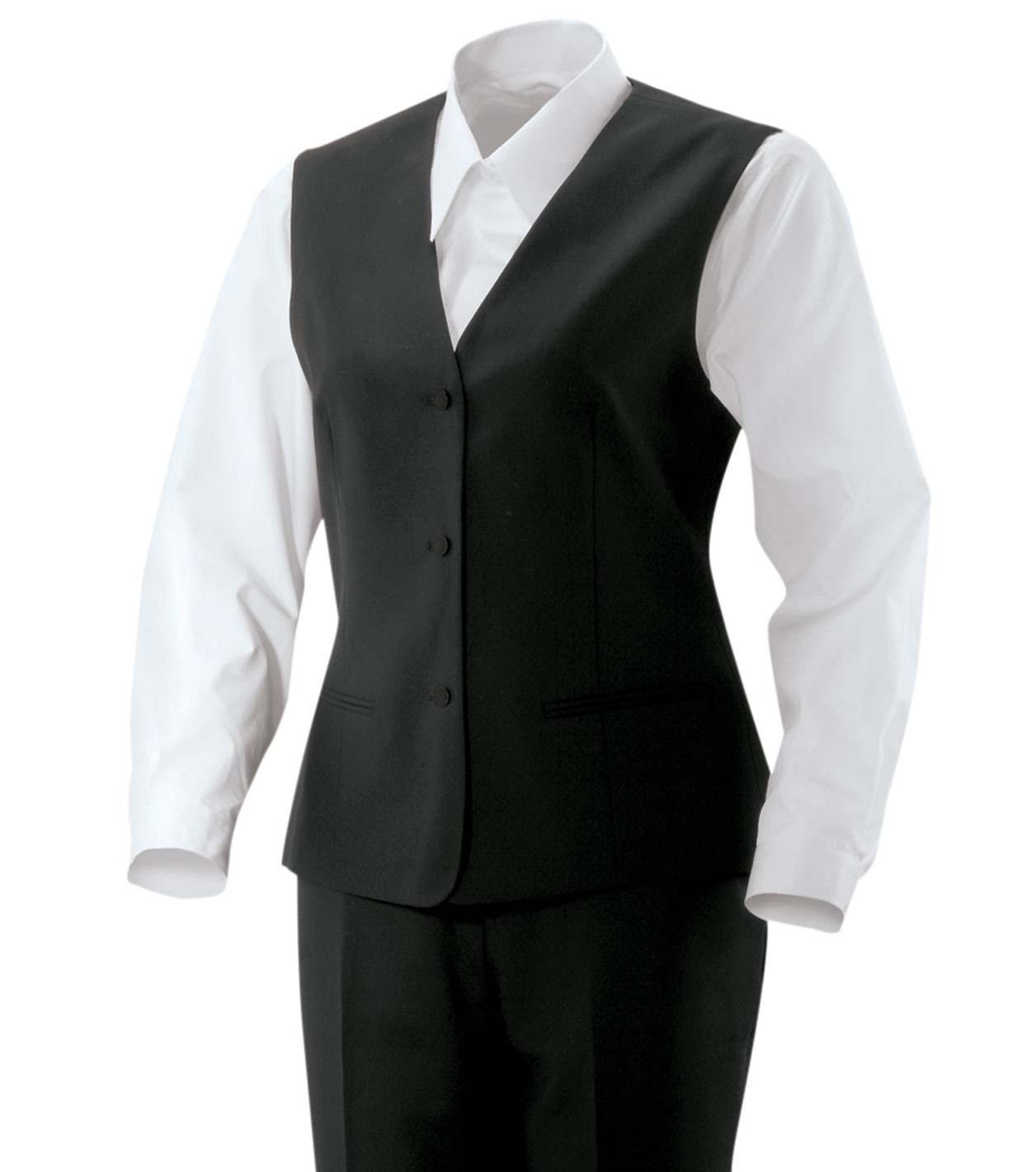 Element 3 von 3 (Bild) – Damen Weste schwarz Gr. 32