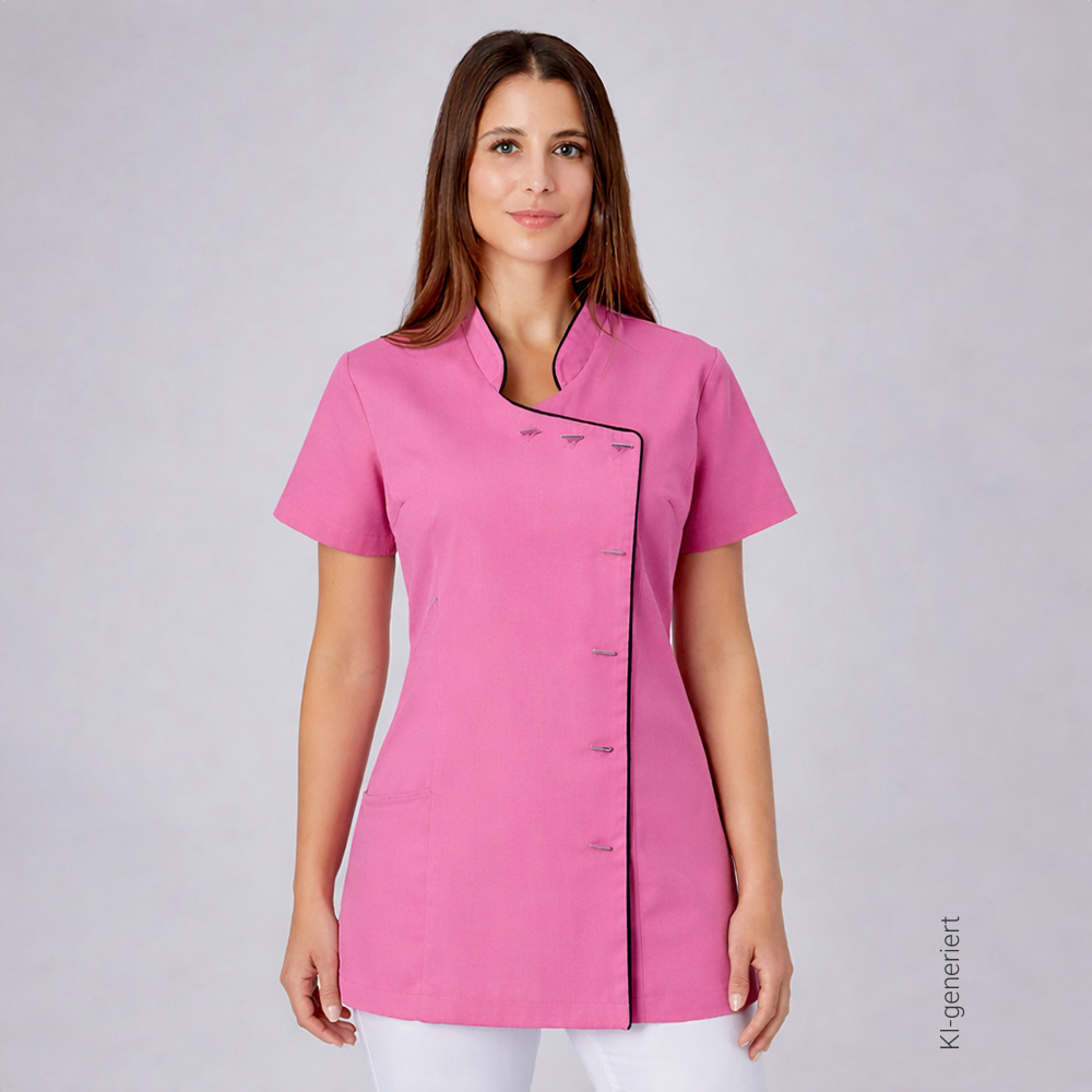exner Tunkijacke in pink im Asia Style mit knöpfen zu schließen