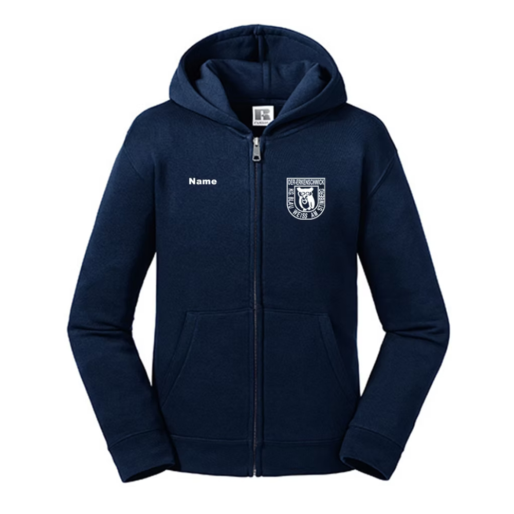Element 2 von 2 (Bild) – Kinder Sweatjacke inkl. Stick navy, Gr. 164