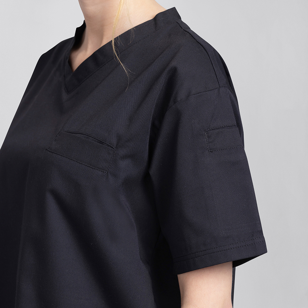 Unisex Kochshirt schwarz