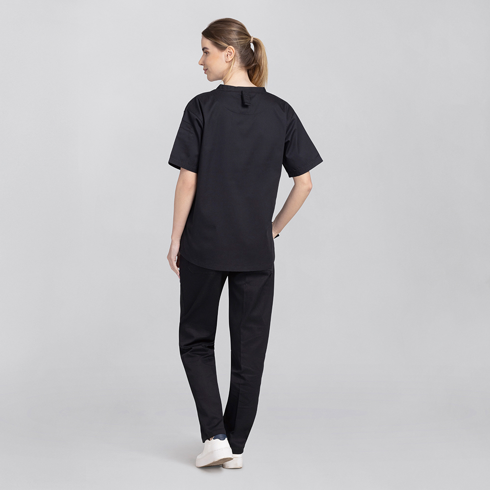 Unisex Kochshirt schwarz