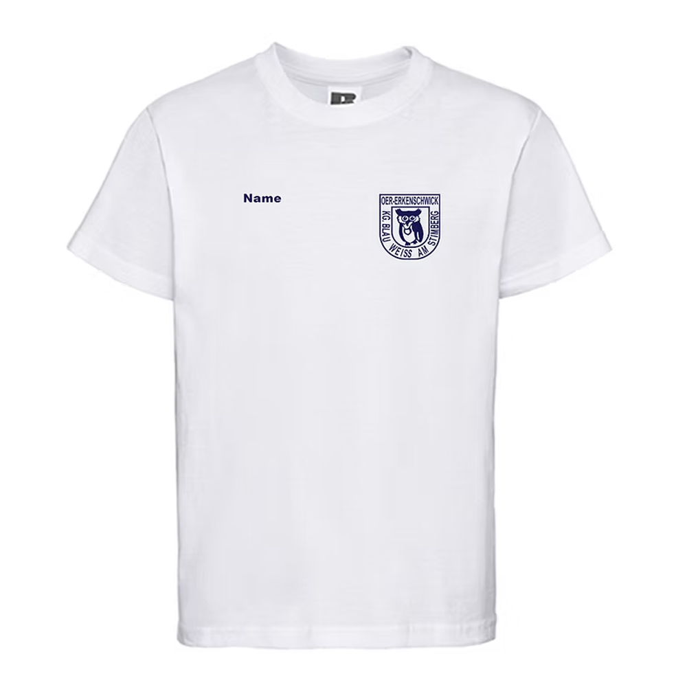 Element 2 von 2 (Bild) – Kinder T-Shirt inkl. Druck, weiß, Gr. 146/152