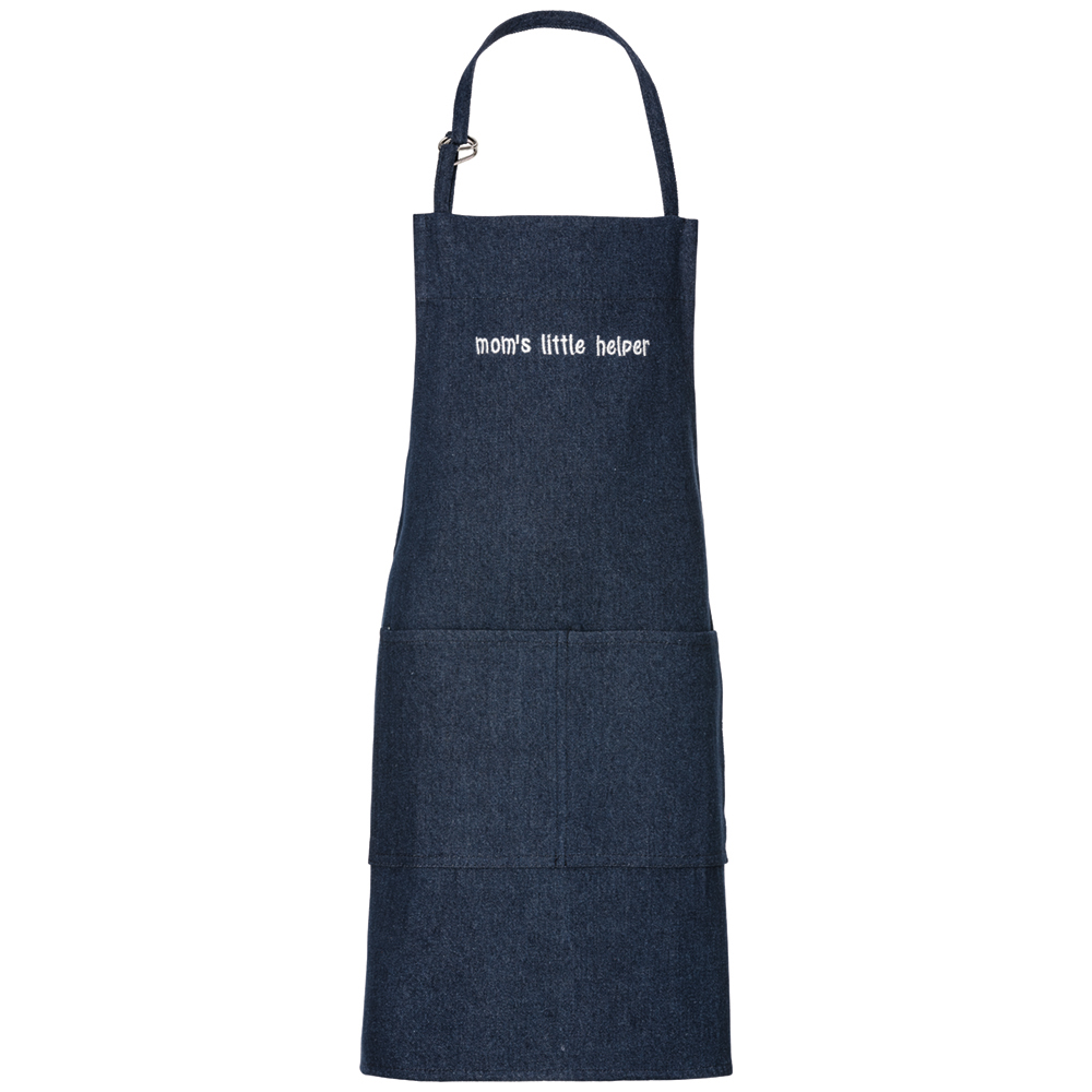 B 45 x 60 cm.Denim navy.Nackenband verstellbar mit D-Ring,mit Stick.