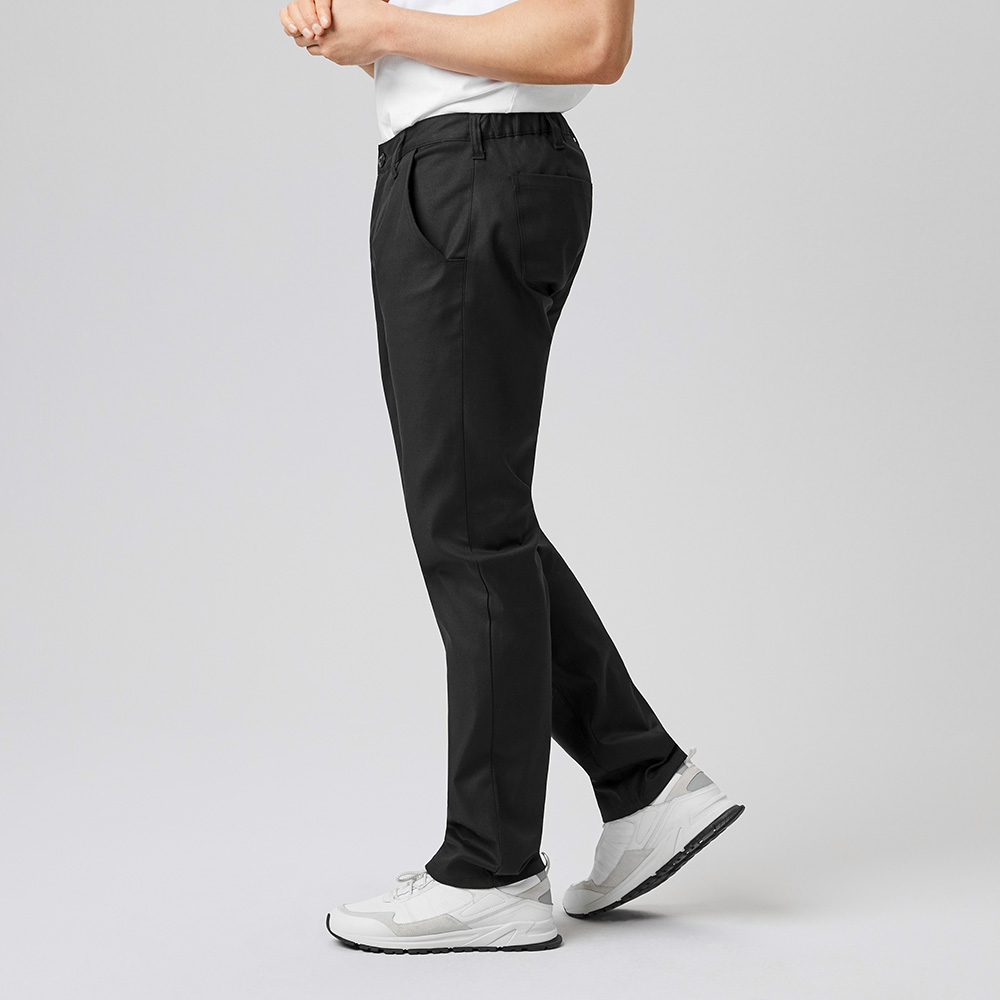 5 Taschenhose,Bund mit Schlaufe,Reissverschluss,normale leibhöhe,schlank geschnittenes-Bein,